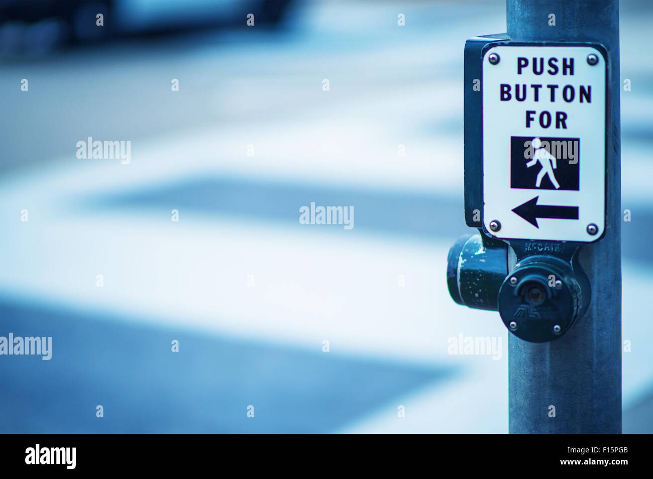 Manual of Traffic Signs. Push Button For Green Light. Traffic Signs Stock Photo