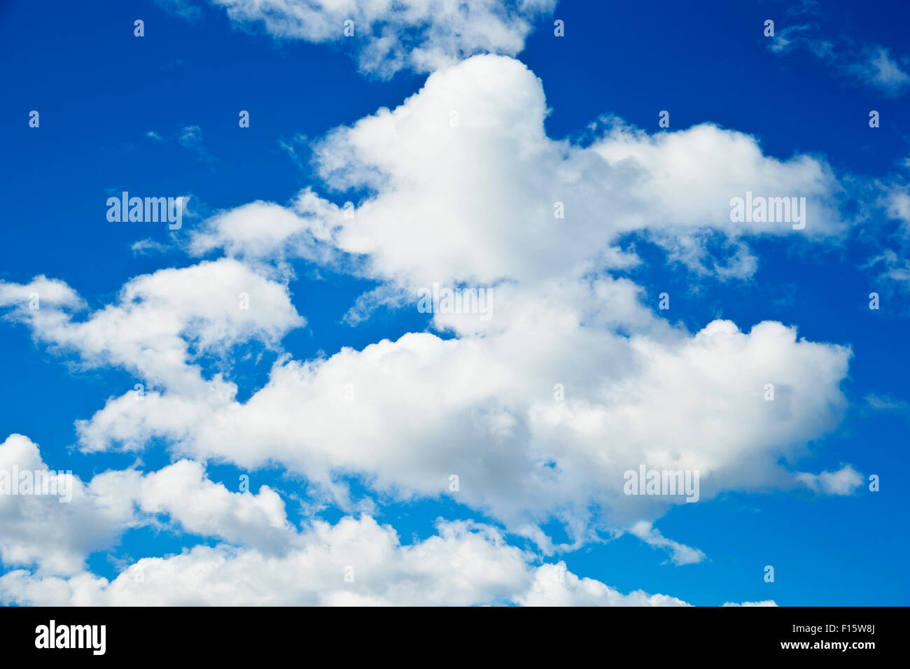 White Clouds against Blue Sky Stock Photo - Alamy