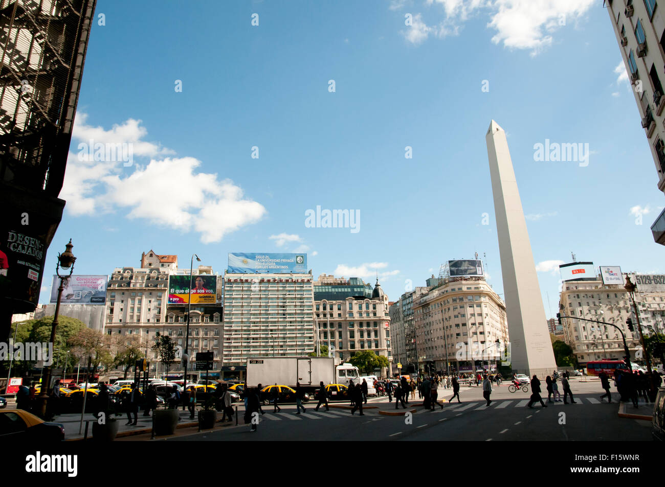 Plaza de la Republica - Buenos Aires - Argentina Stock Photo