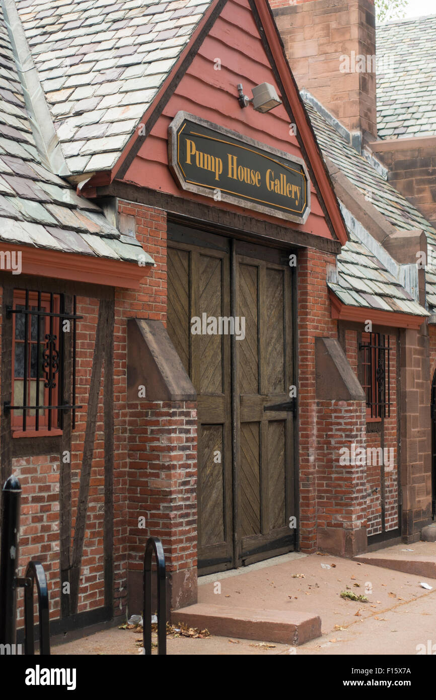 pump house art gallery in Bushnell park Hartford CT Stock Photo Alamy
