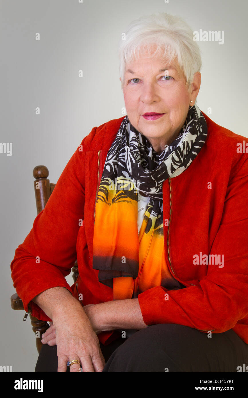 Beautiful mature woman posing in hi-res stock photography and images ...