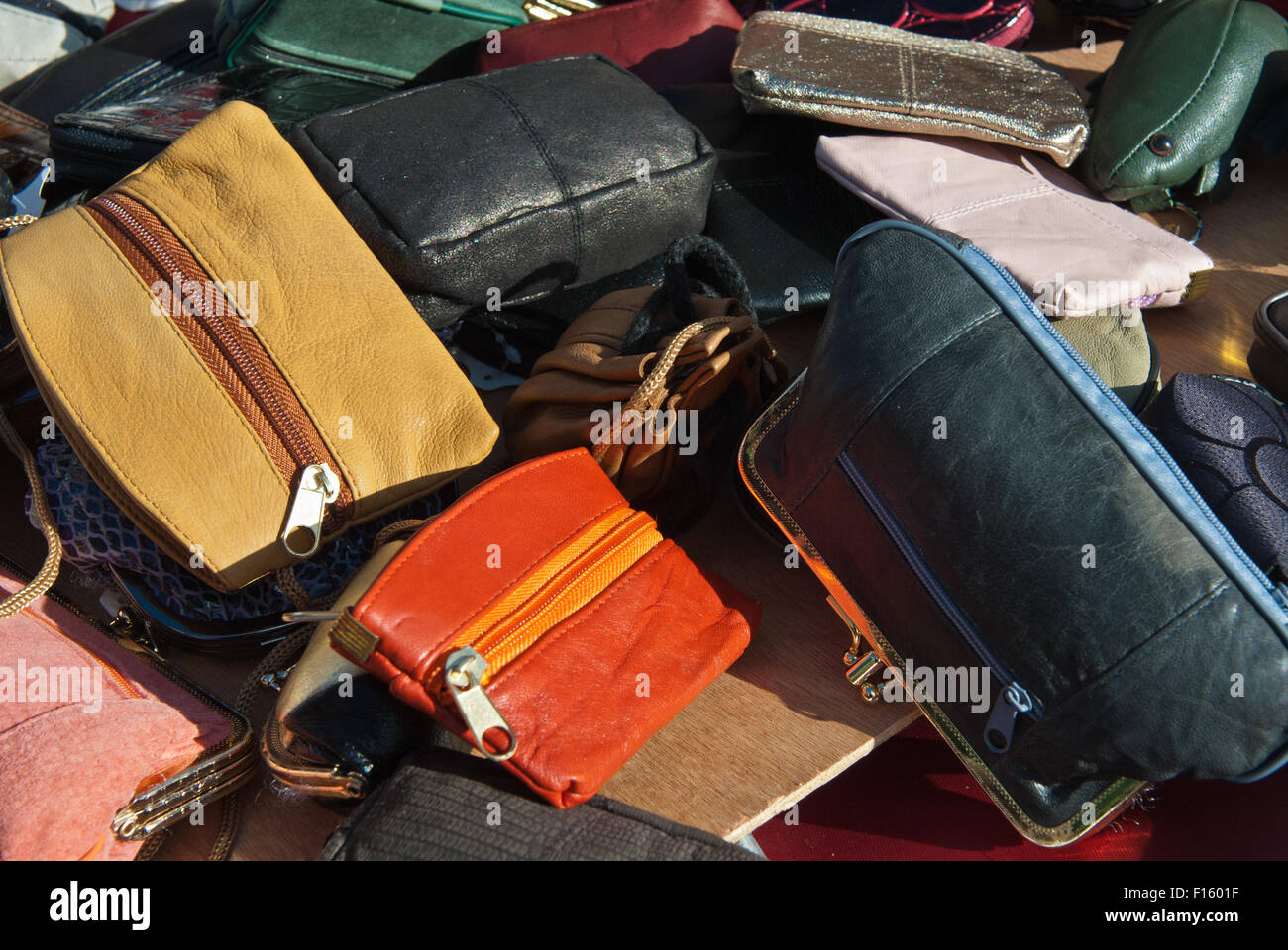 Colourful leather bags hi-res stock photography and images - Alamy