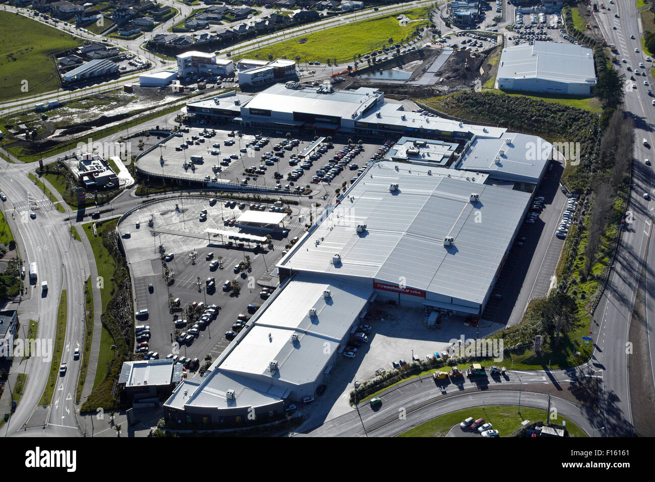 Silverdale Centre, North Auckland, North Island, New Zealand aerial Stock Photo Alamy
