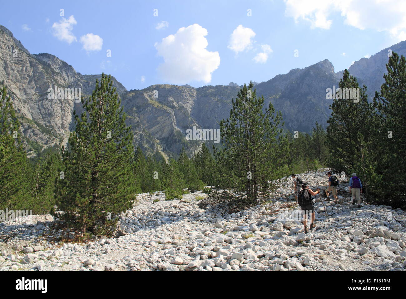 Peja Pass seen from Thethi valley, Thethi National Park, Shkodra ...