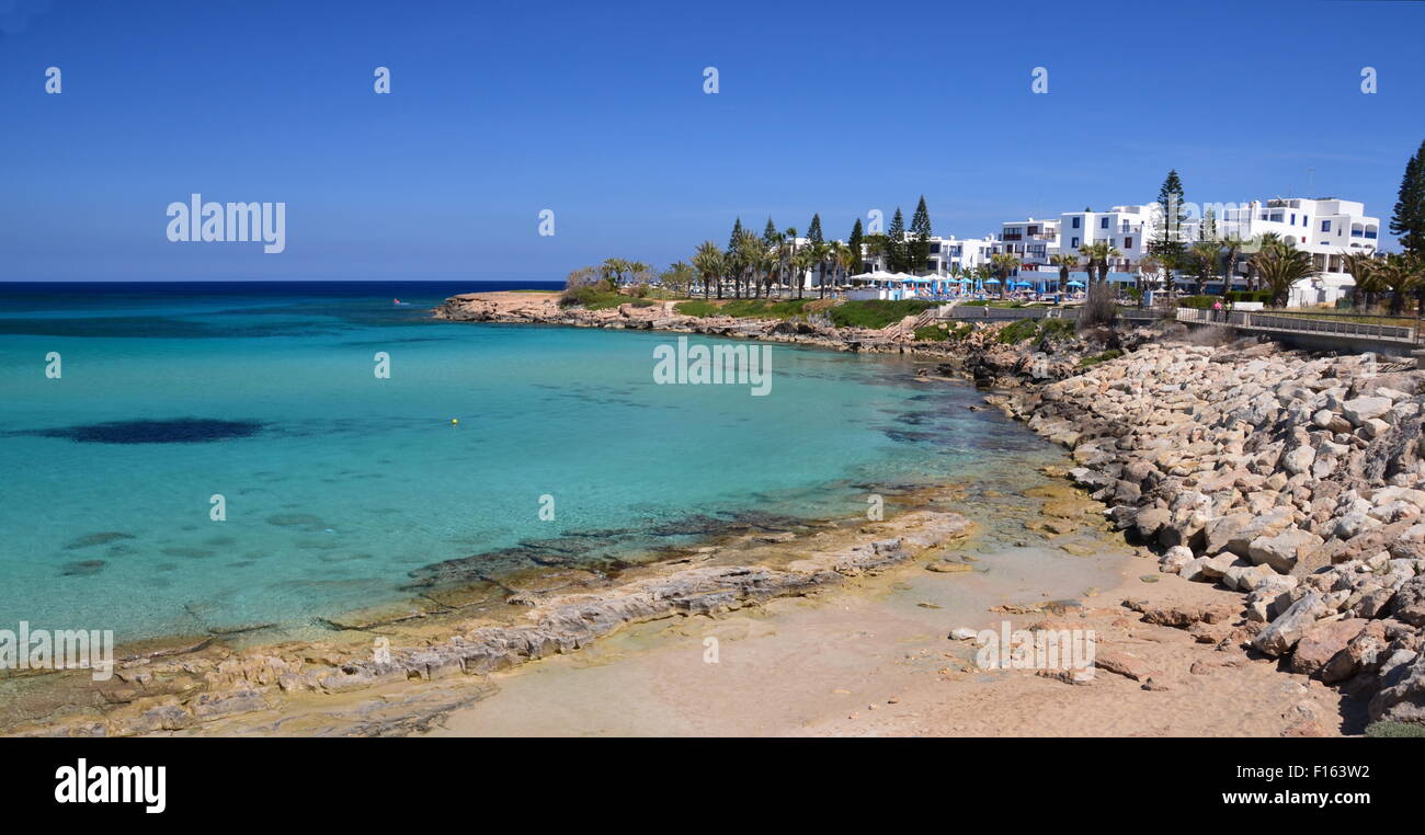 The sights of Fig Tree Bay, Protaras, Cyprus Stock Photo - Alamy