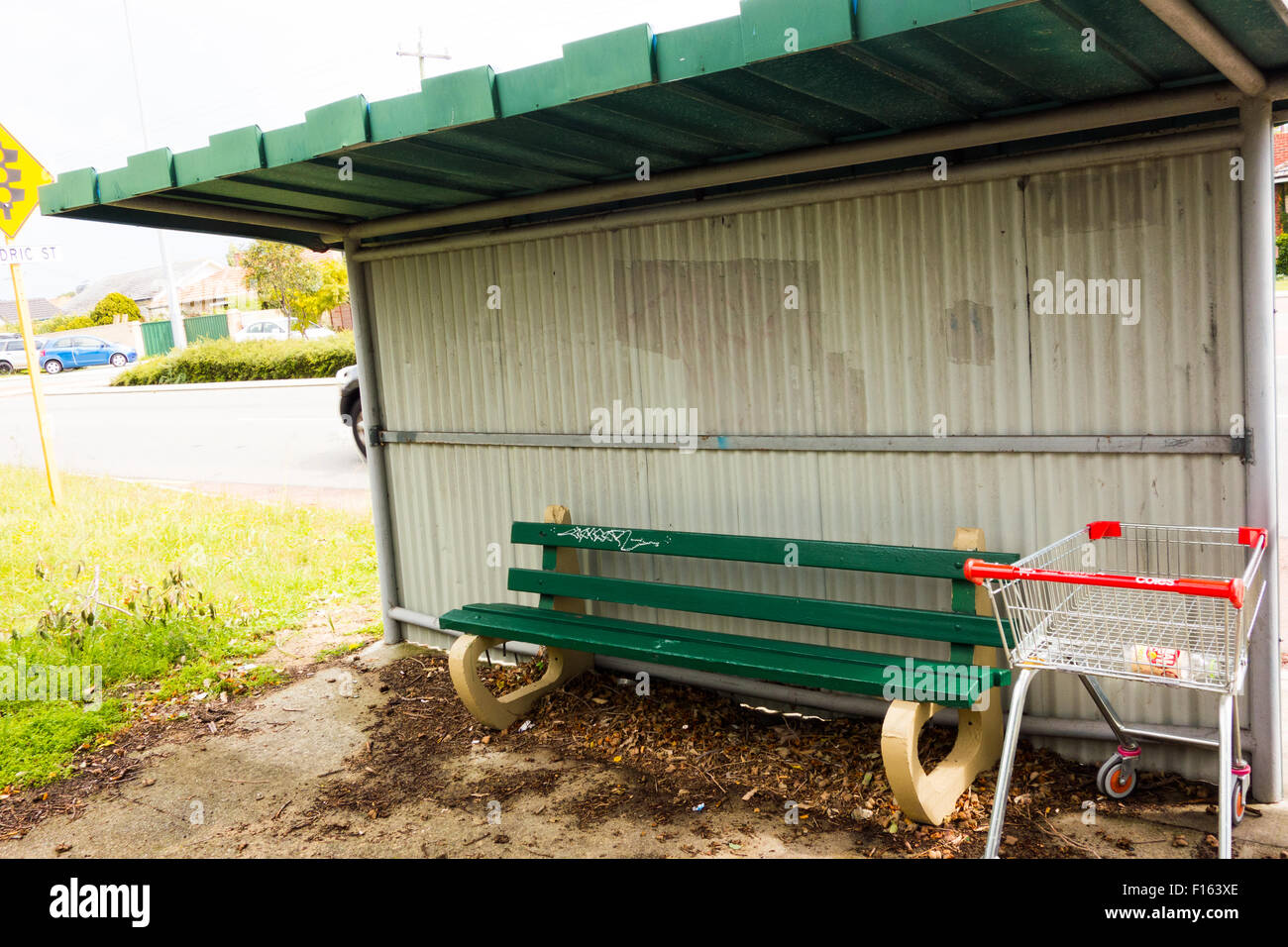 Bus Stop in Perth Western Australia on Odin Road Innaloo, Western Australia Stock Photo Alamy