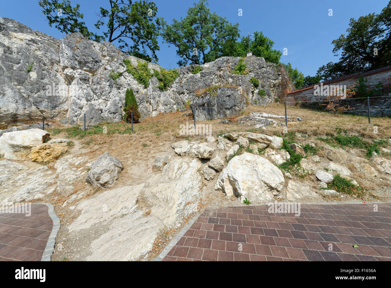 Remains of the Wittelsbach Castle to Wörth, Donauwörth, Bavarian Swabia, Bavaria, Germany, Stock Photo