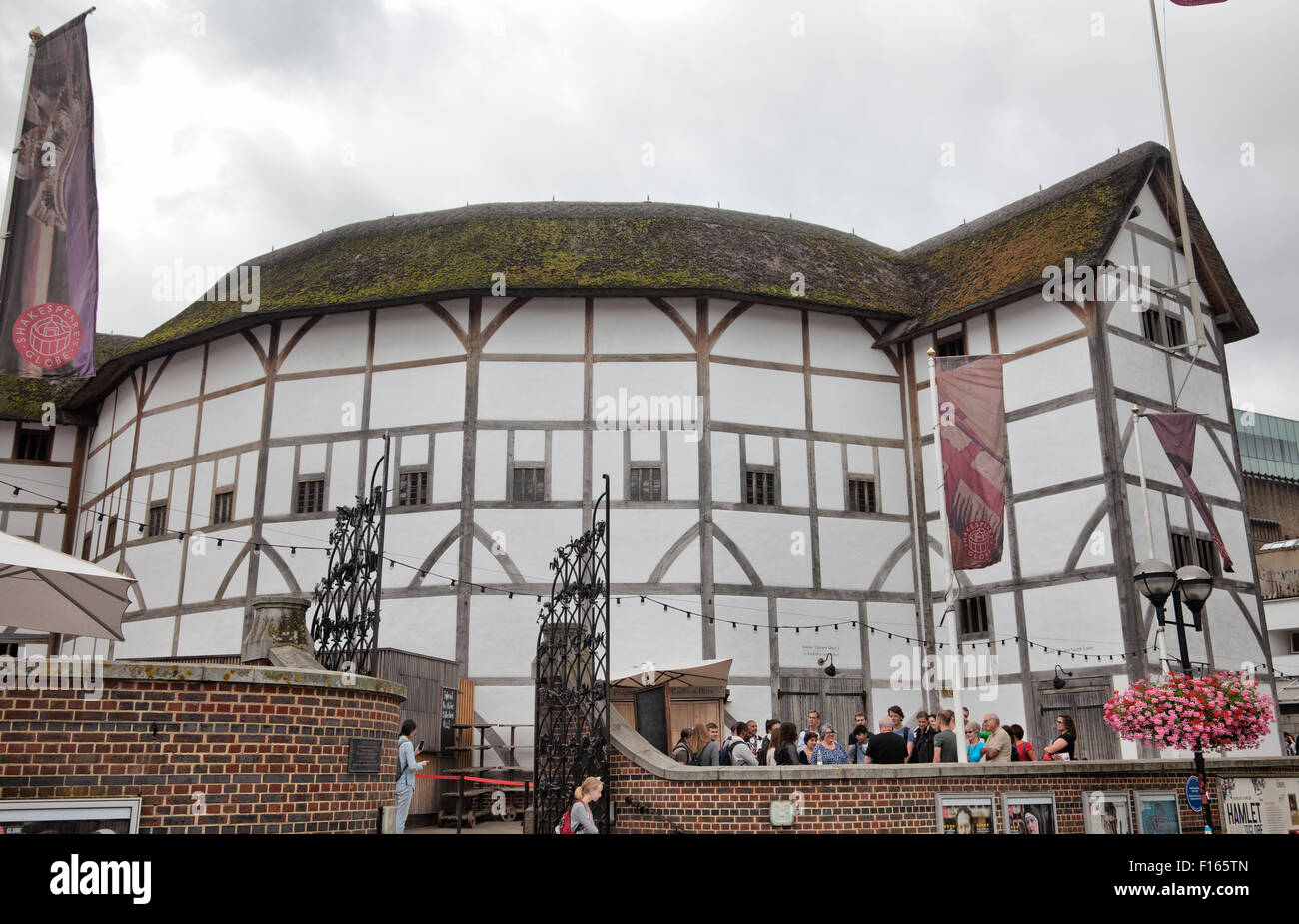 Globe Theatre on Bankside in London UK Stock Photo