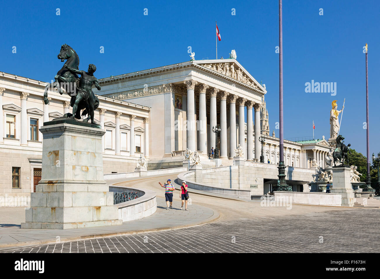 Austria, Vienna, parliament building Stock Photo