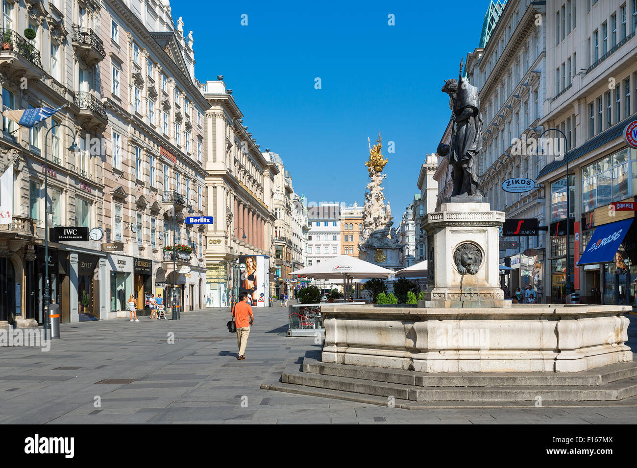 Graben Street, Vienna, Austria Stock Photo