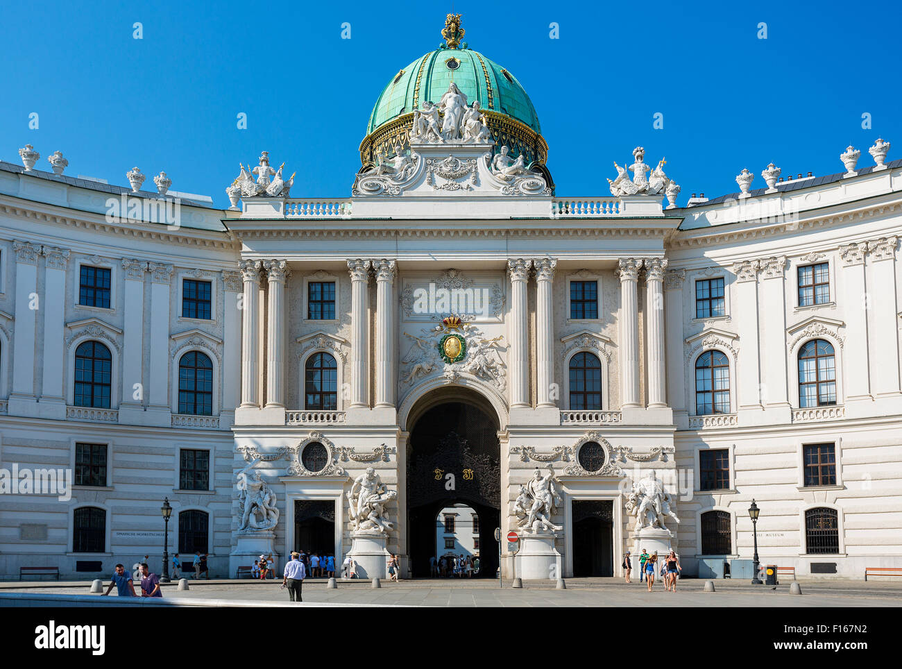 Vienna, Kohlmarkt and Hofburg Palace Stock Photo