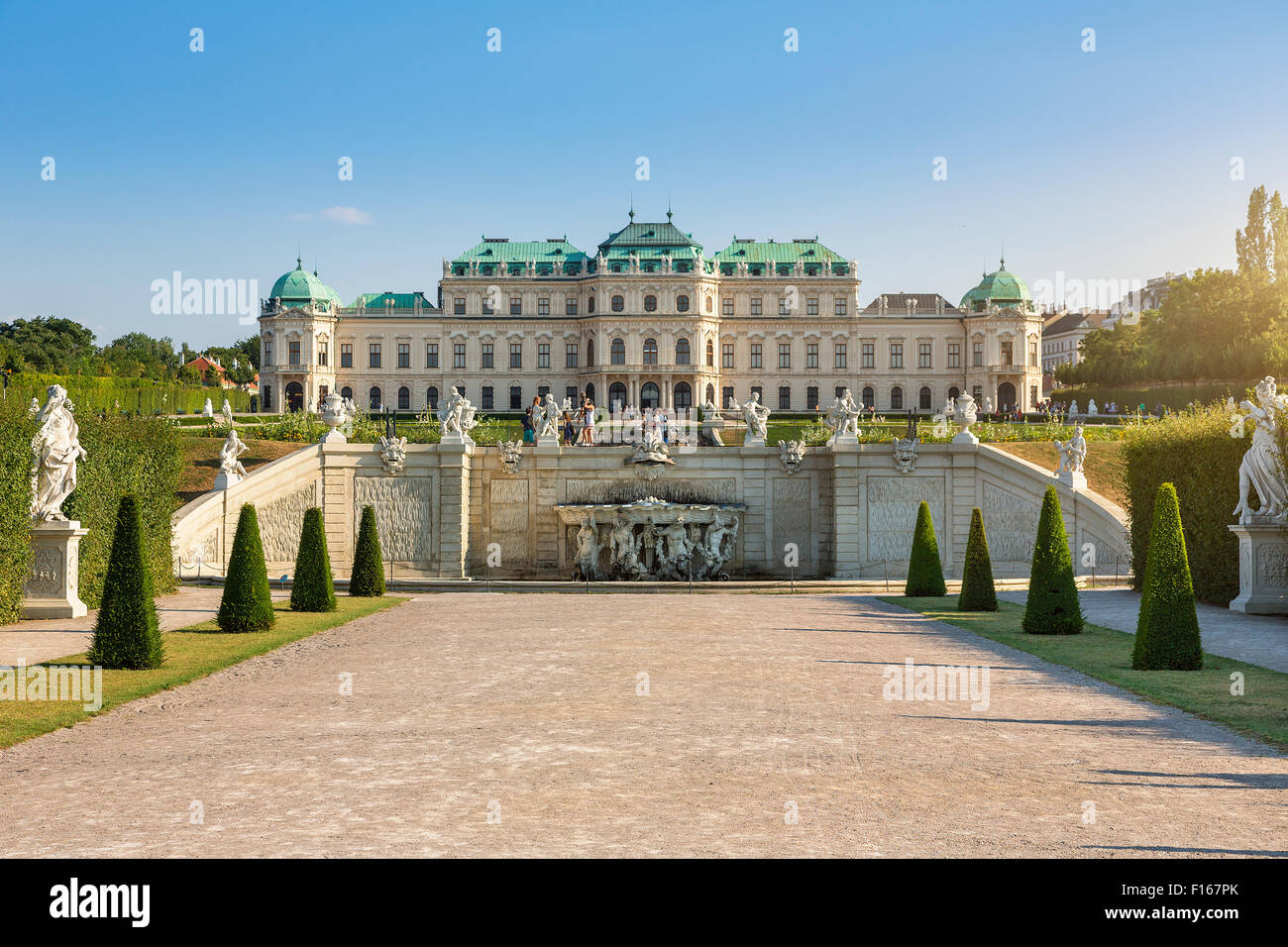 Upper Belvedere Palace in Vienna Stock Photo