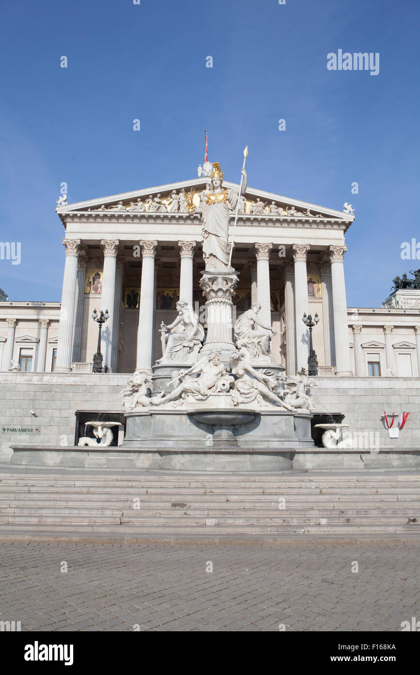 The Parliament building in Vienna, Austria Stock Photo