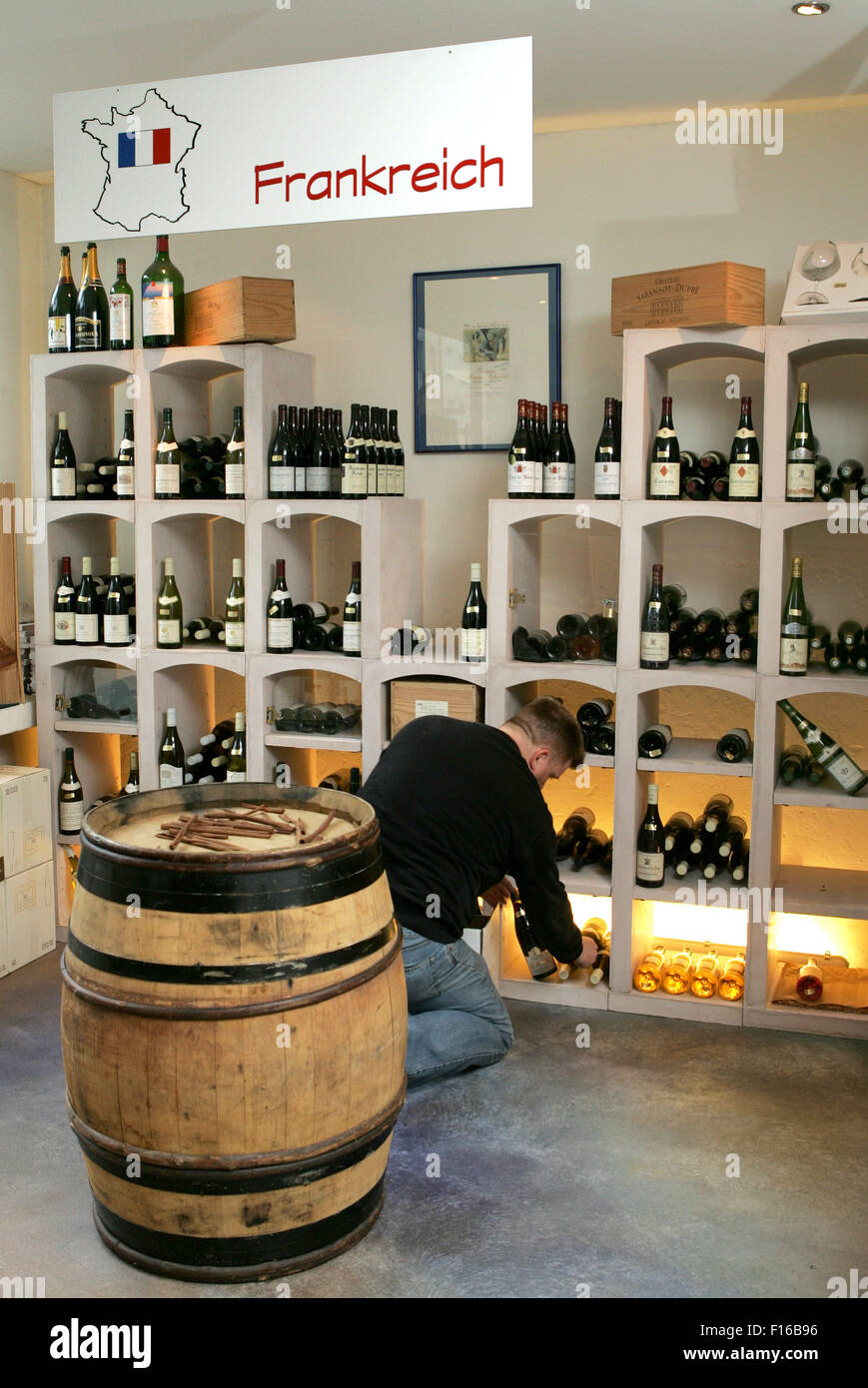 Wine bottles Stock Photo