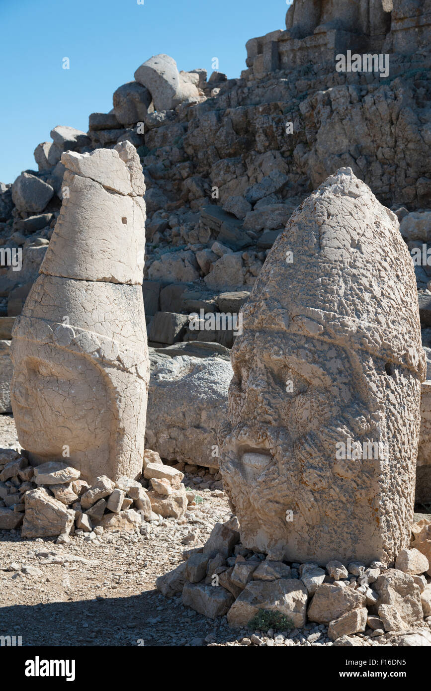 Archeological site.  Mount Nemrut National Park. Eastern Anatolia. Turkey. Stock Photo