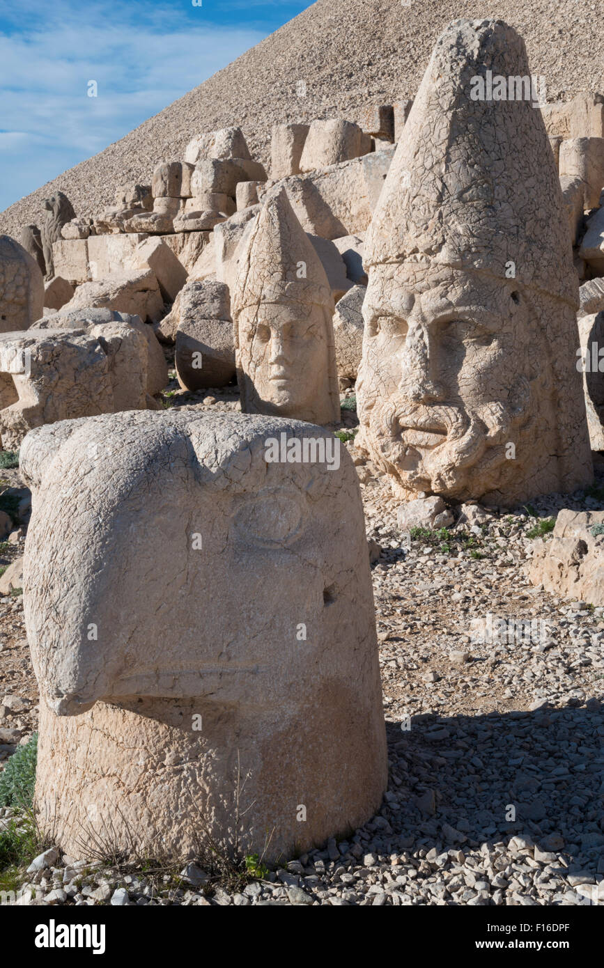 Archeological site.  Mount Nemrut National Park. Eastern Anatolia. Turkey. Stock Photo