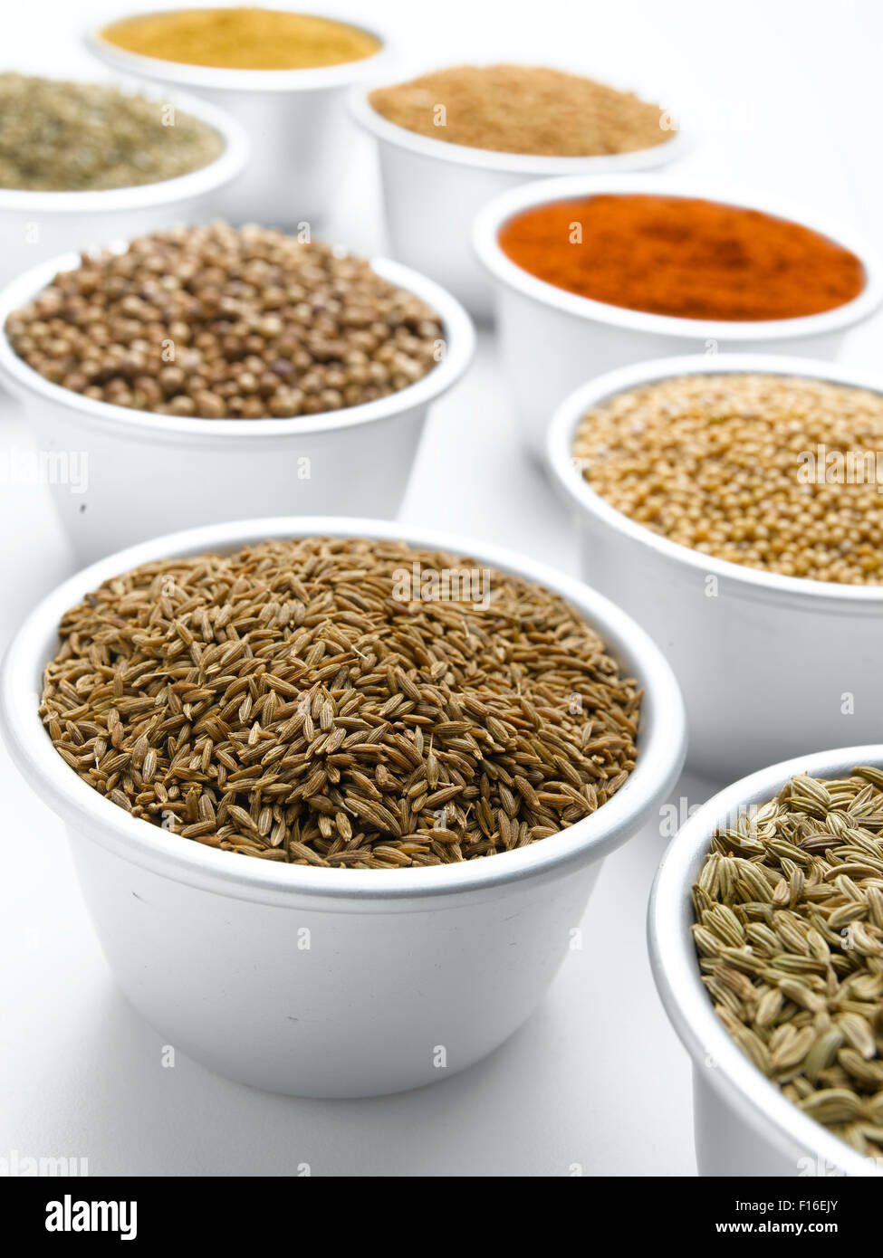 Cumin seed on a white background Stock Photo