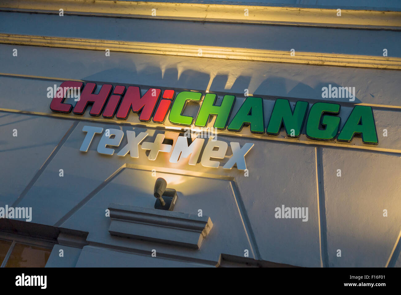 Chimichanga Mexican Restaurant Menu Canterbury UK Illuminated Sign