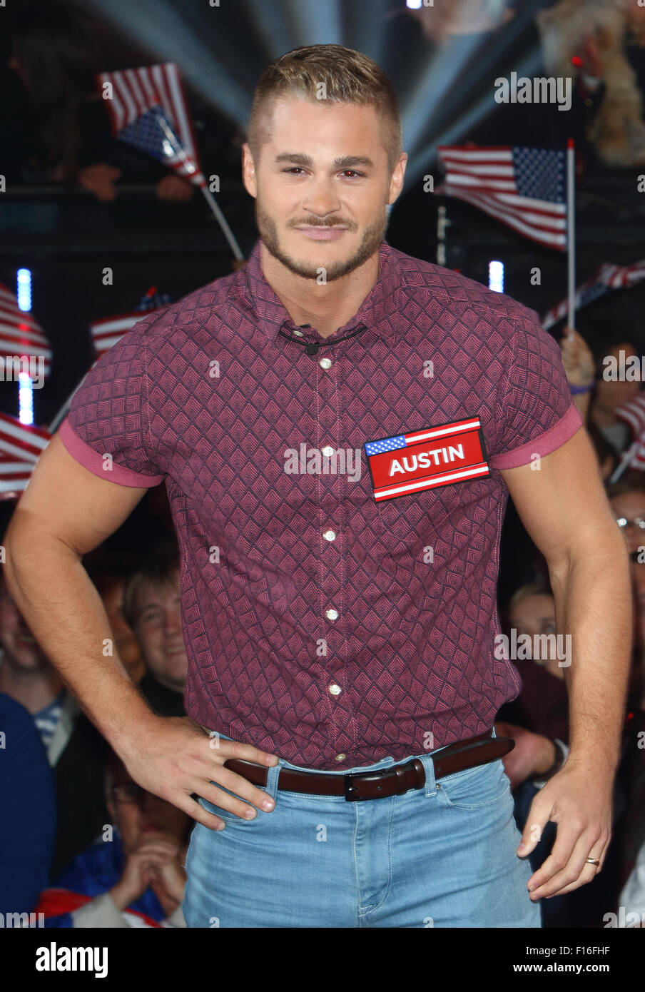 Alex Shadle London, UK. 27th August, 2015. Austin Armacost at Celebrity Big Brother ...