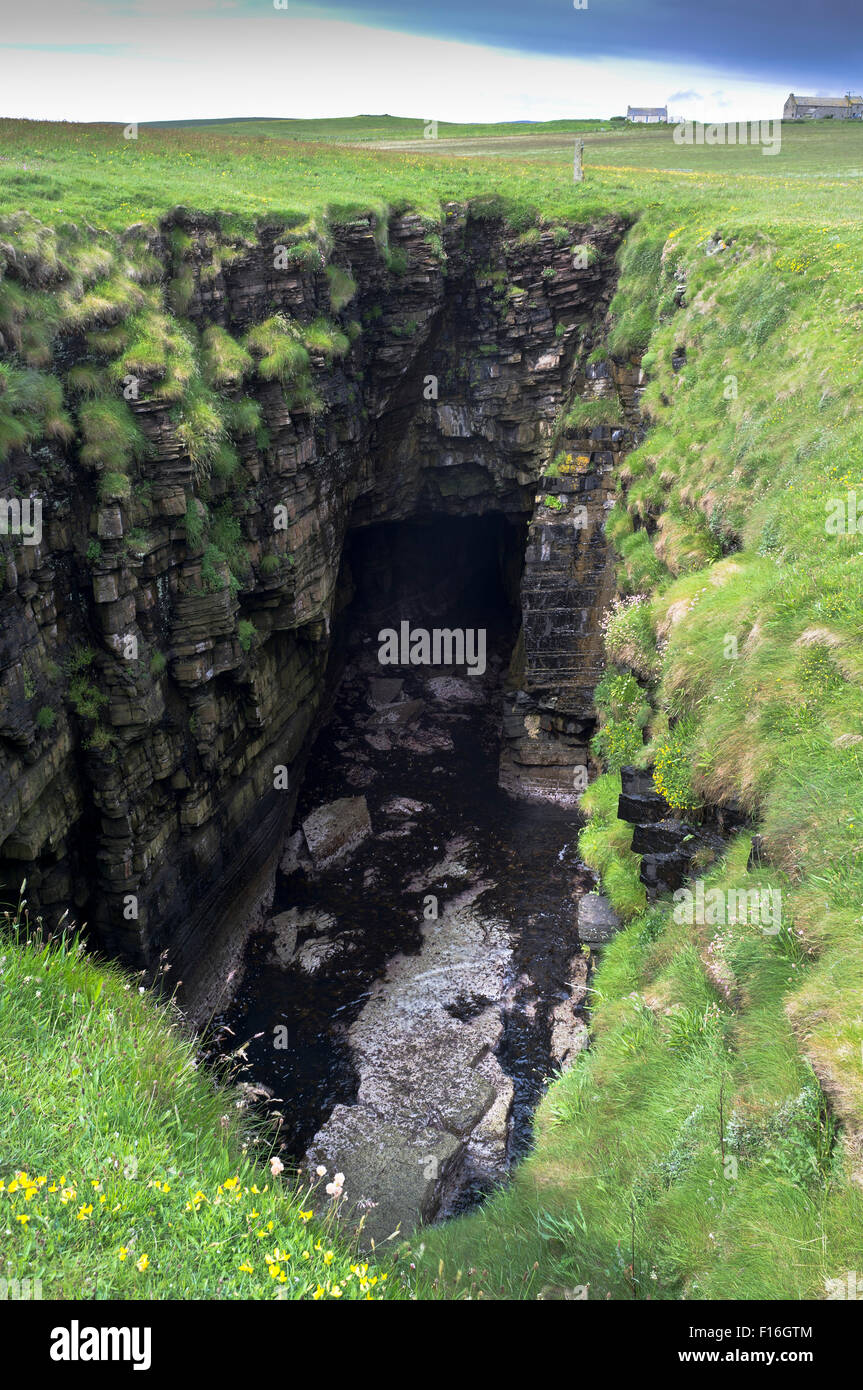 dh Glope HOY ORKNEY Coastal erosion glope Stock Photo