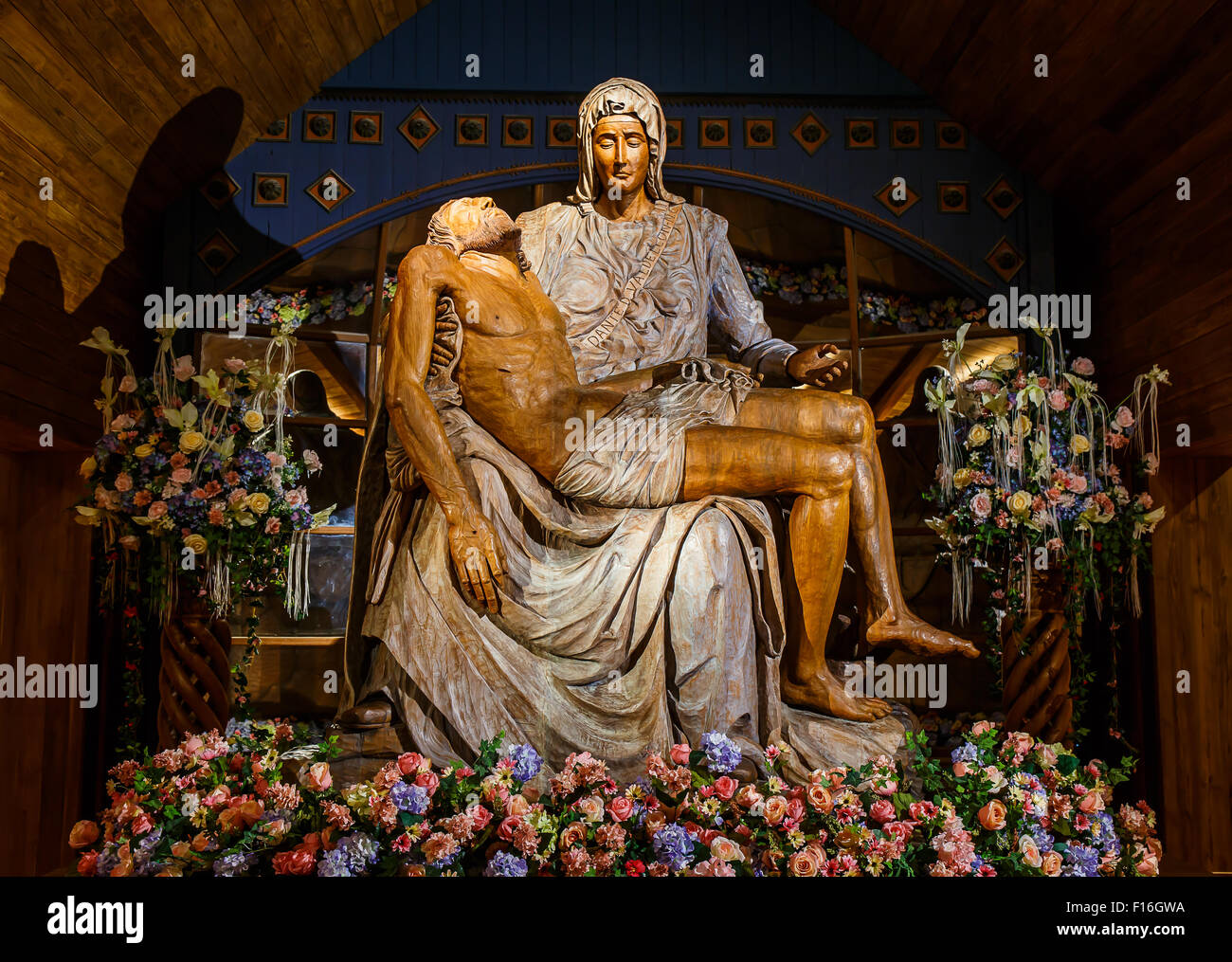 Jesus Wood Carving Stock Photo Alamy
