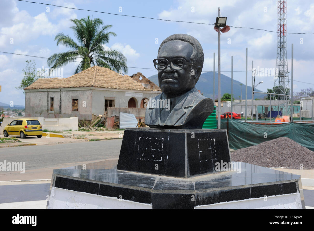 ANGOLA Kibala Quibala, memorial for Agostinho Neto, the first president after independence Stock Photo