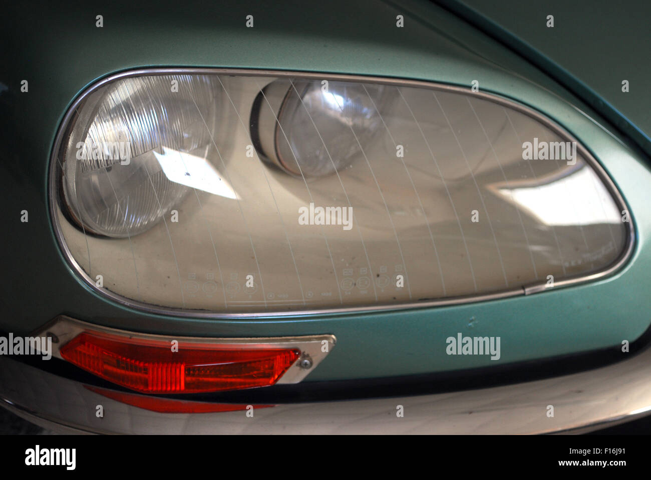 Citroen DS headlight Stock Photo