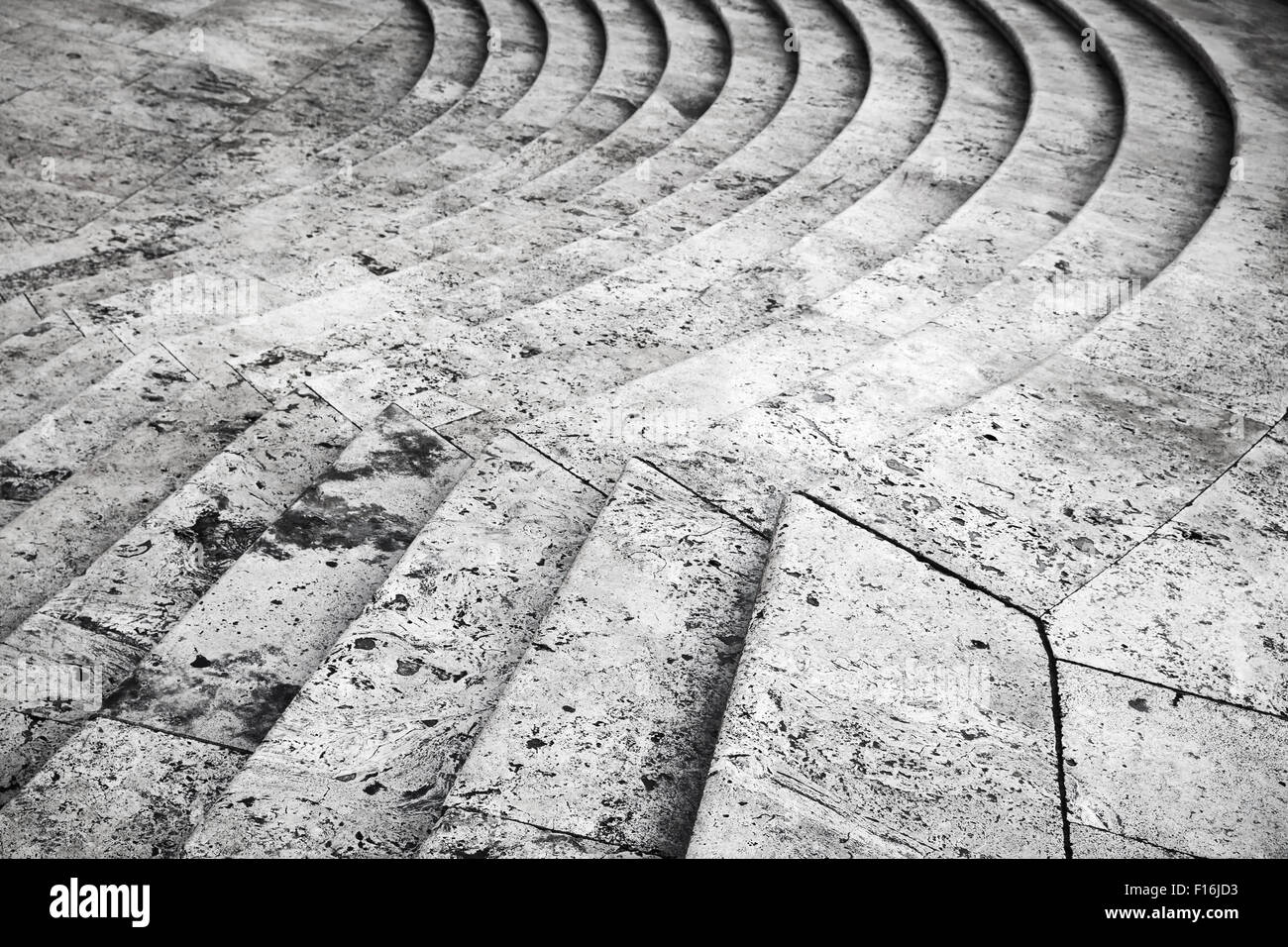 Ancient stone stairs on Piazza Di Spagna in Rome, Italy Stock Photo