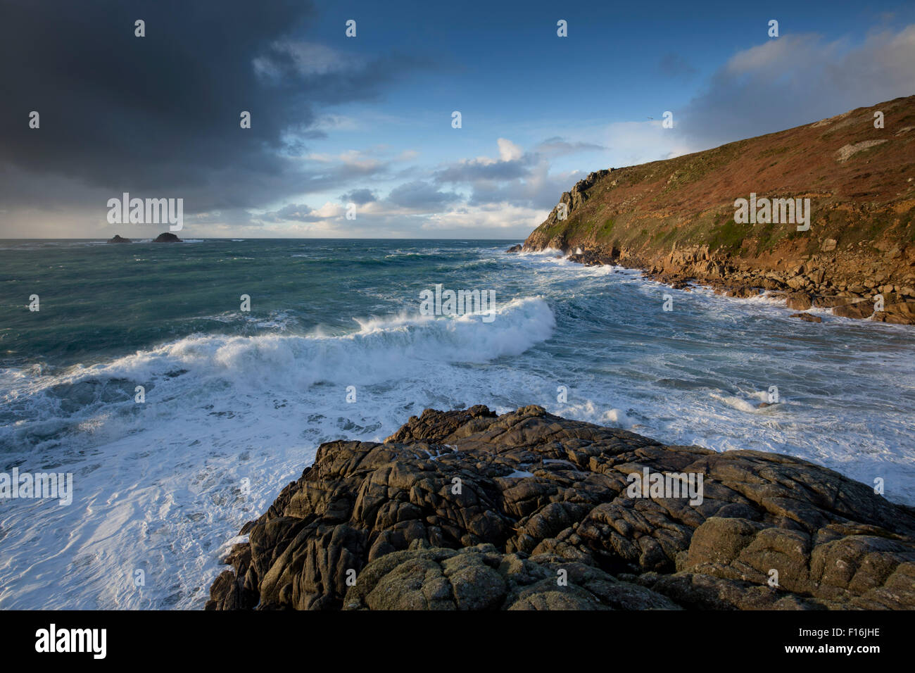 Cot Valley; Looking Towards the Brisons Cornwall; UK Stock Photo