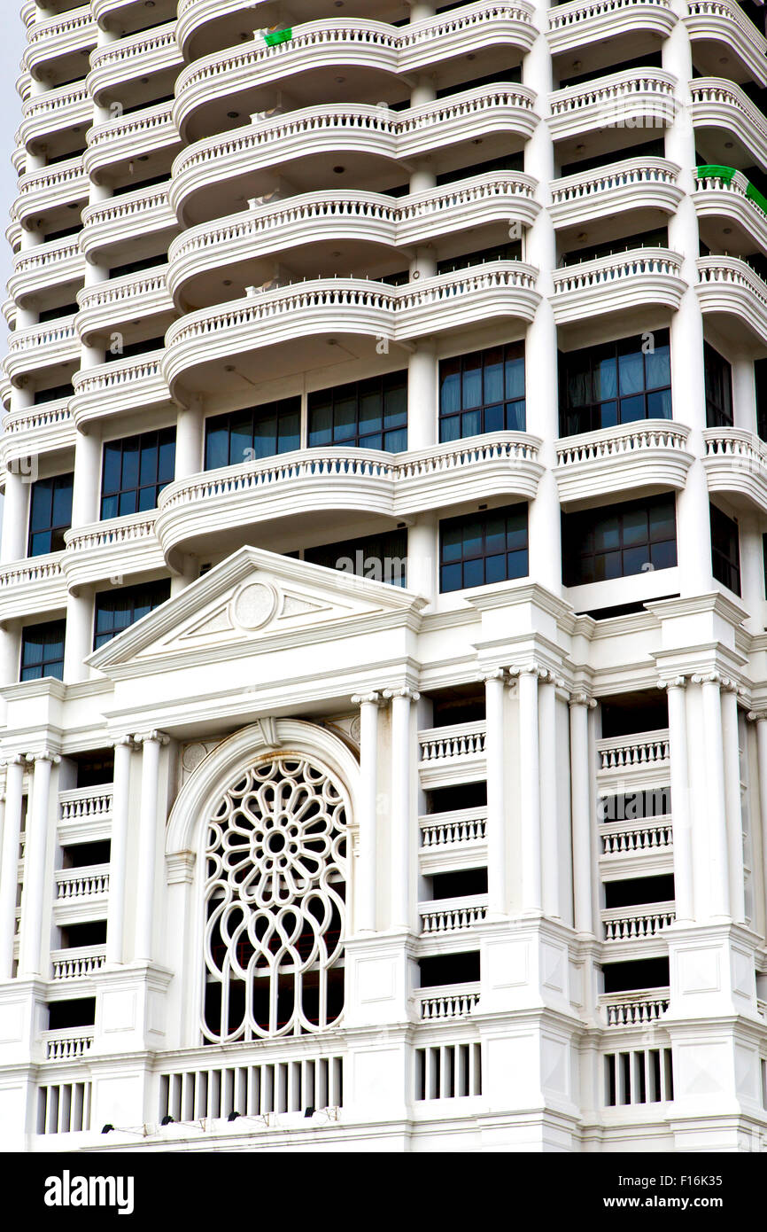 thailand bangkok office district palaces abstract modern building line ...