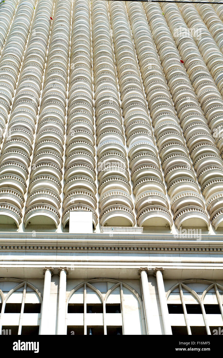 thailand bangkok office district palaces abstract modern building line ...