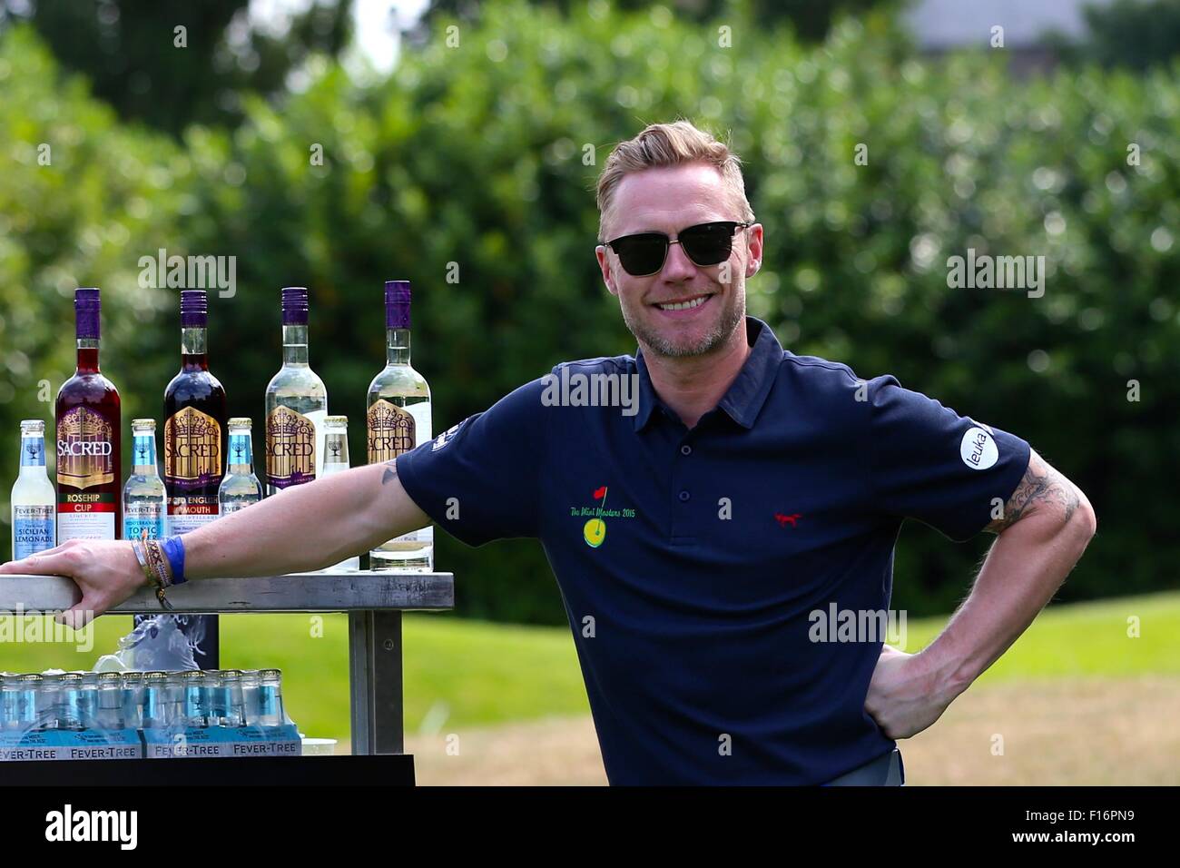 2015 Leuka Golf Mini Masters, supporting Leukaemia research, hosted by Dougray Scott at Dukes Meadows  Featuring: Ronan Keating Where: London, United Kingdom When: 26 Jun 2015 Stock Photo