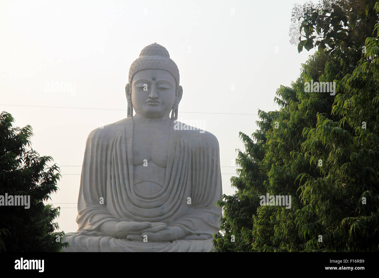 Large Buddha In Bodh Gaya India Stock Photo Alamy