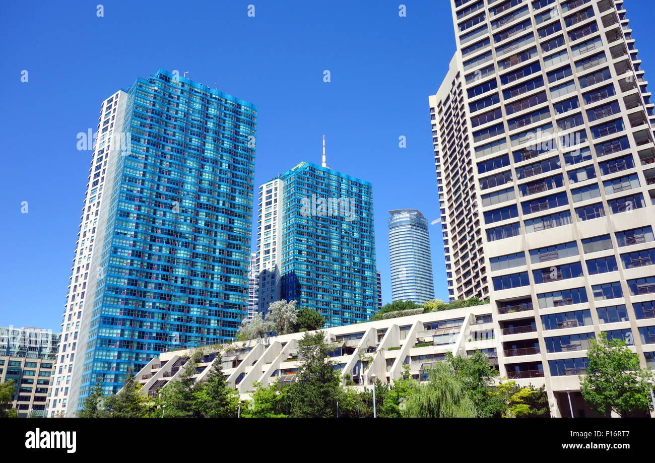 Image showcasing Modern luxury condominiums on the Lake Ontario in Toronto, Canada Stock ...