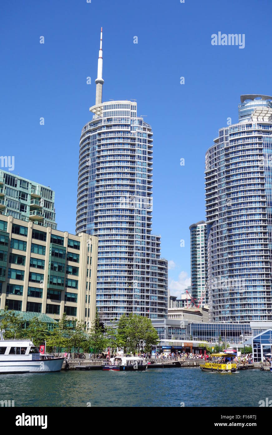 CN Tower and modern condominiums on the Lake Ontario Stock Photo - Alamy