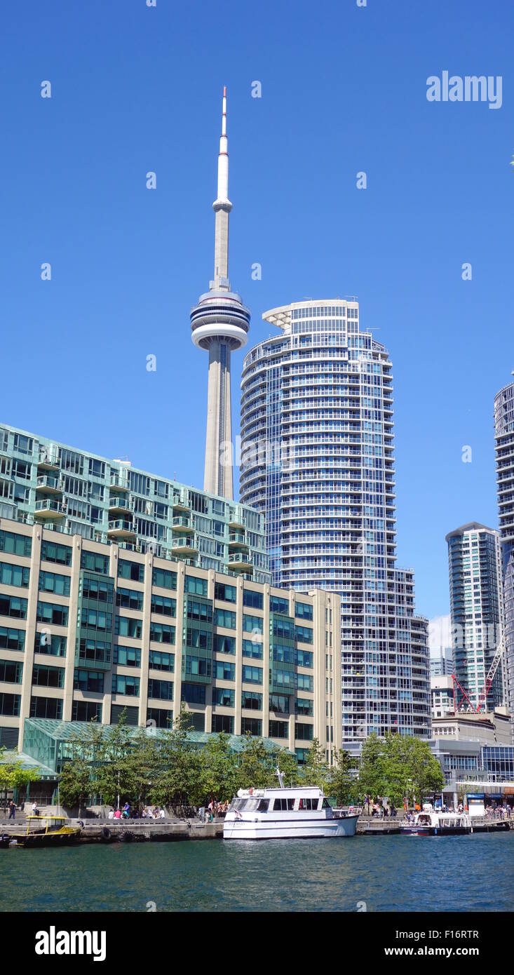 CN Tower and modern condominiums on the Lake Ontario Stock Photo - Alamy