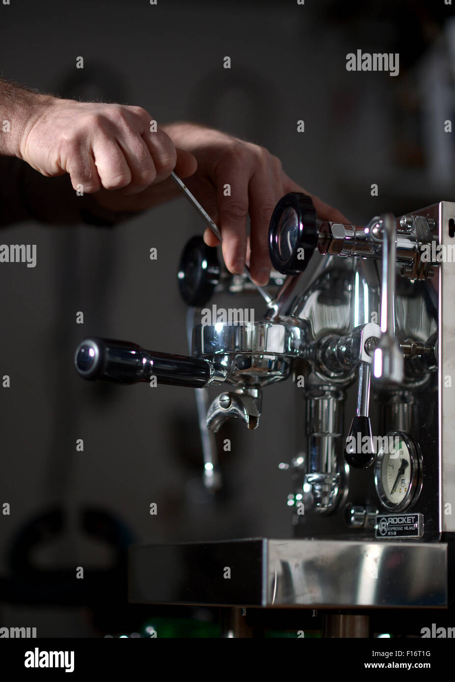 Berlin, Germany, an espresso machine repair Stock Photo Alamy