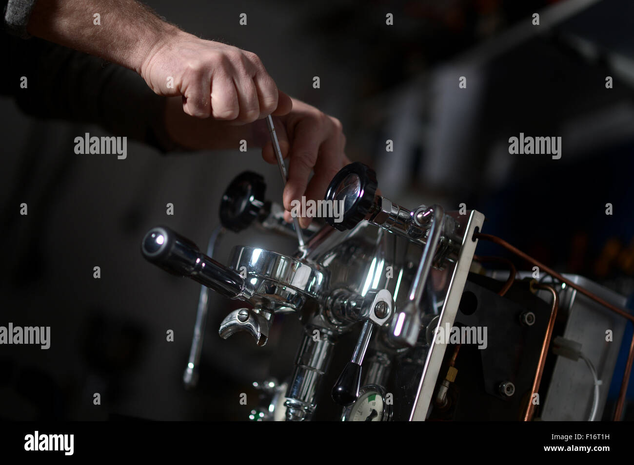 Berlin, Germany, an espresso machine repair Stock Photo Alamy