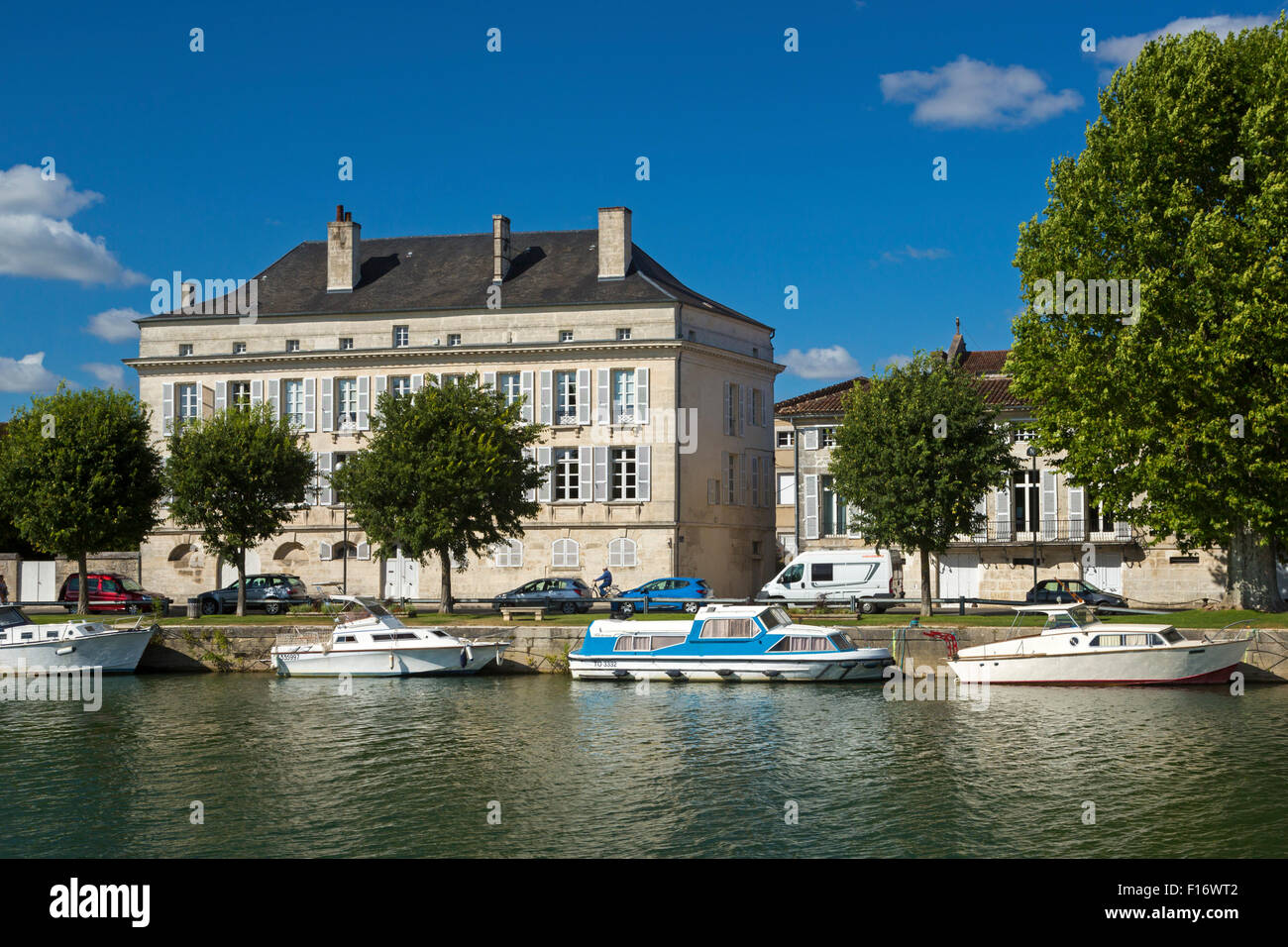 Charente river, Jarnac, Poitou Charentes, south west France Stock Photo