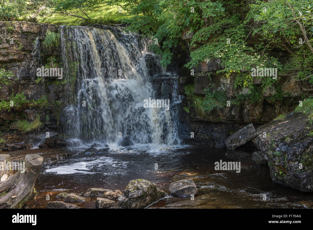 East Gill Force at Keld in Swaledale Stock Photo