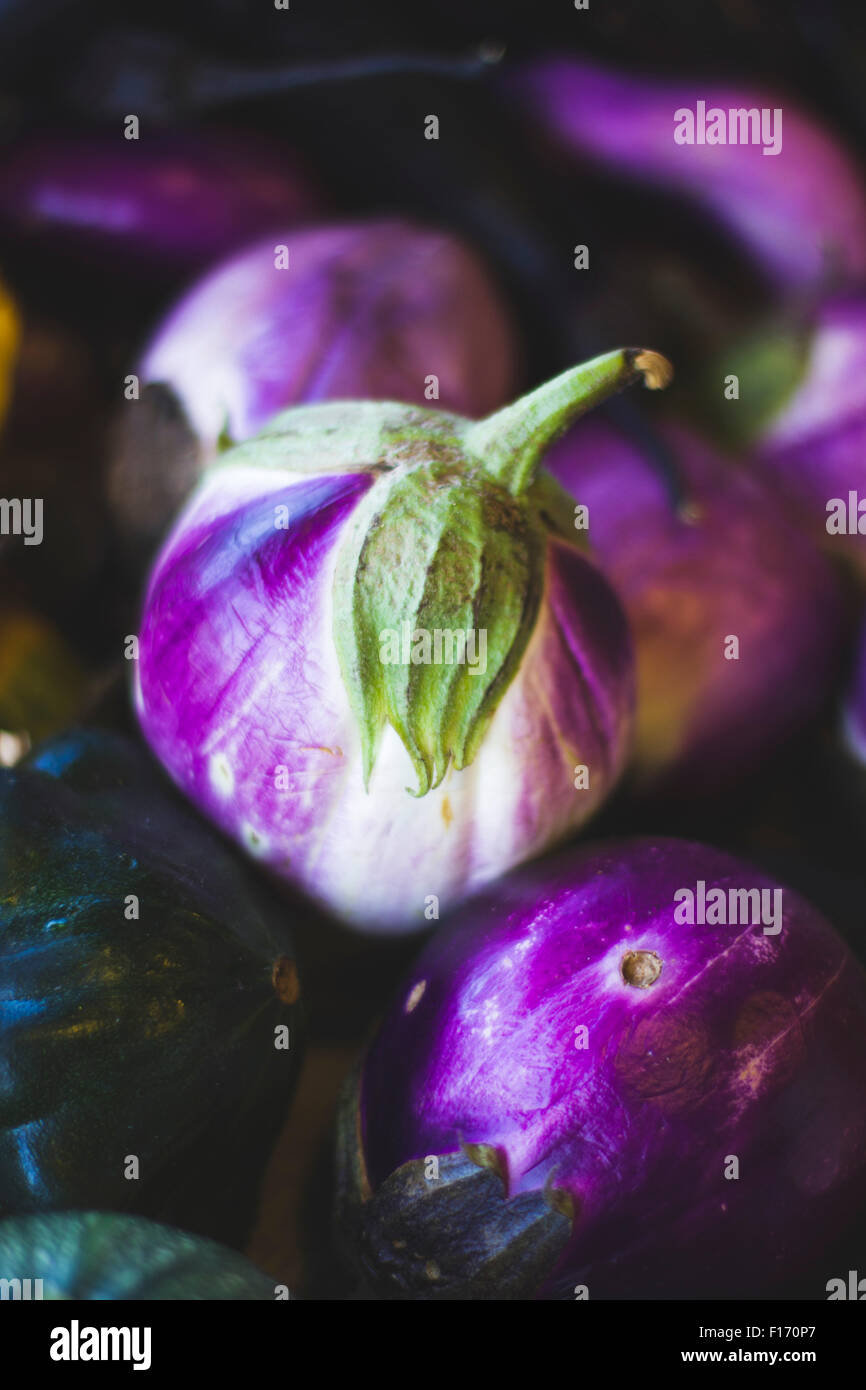 Farmers market eggplant Stock Photo - Alamy