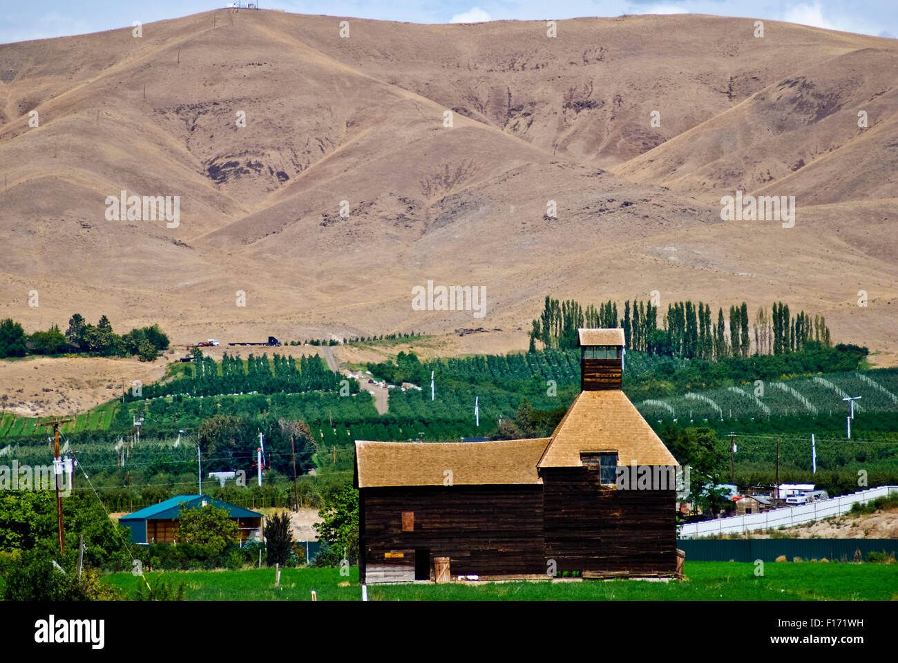 Herke hop kiln Piety Flats Wapato Washington USA Stock Photo Alamy