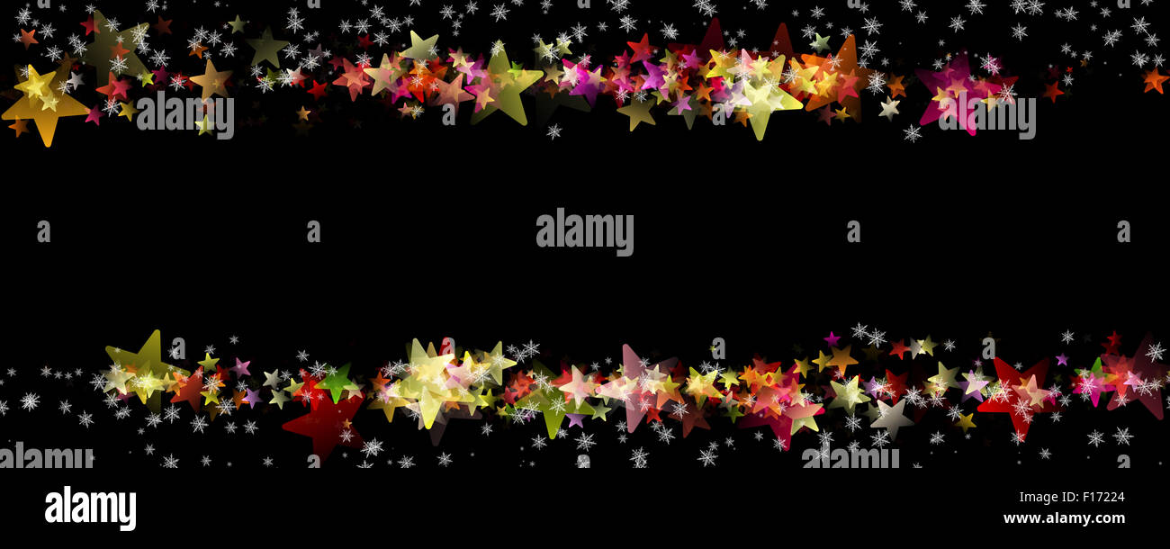 Wonderful Christmas background design with snowflakes and stars Stock ...