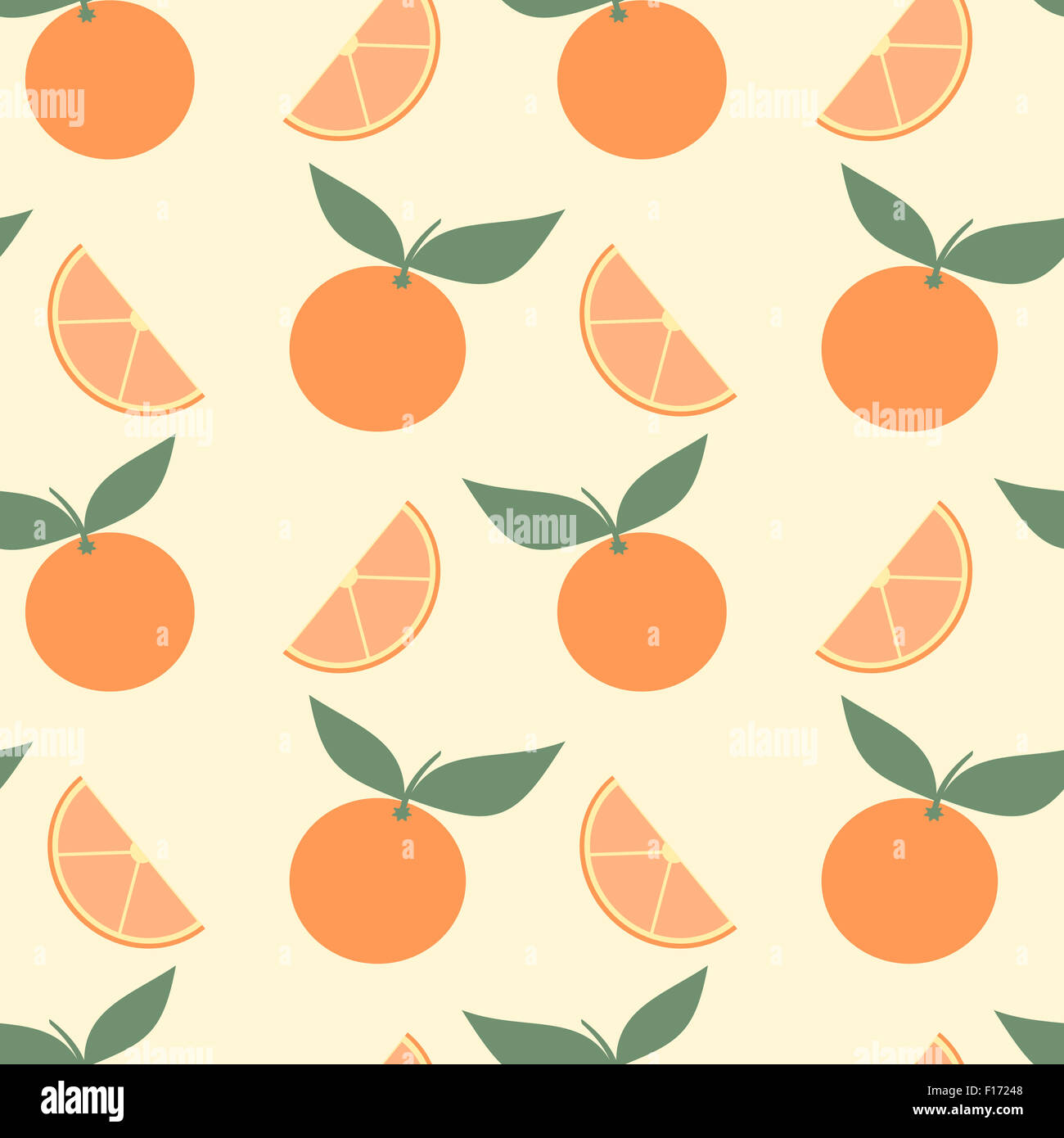 orange fruit seamless pattern background illustration Stock Photo - Alamy