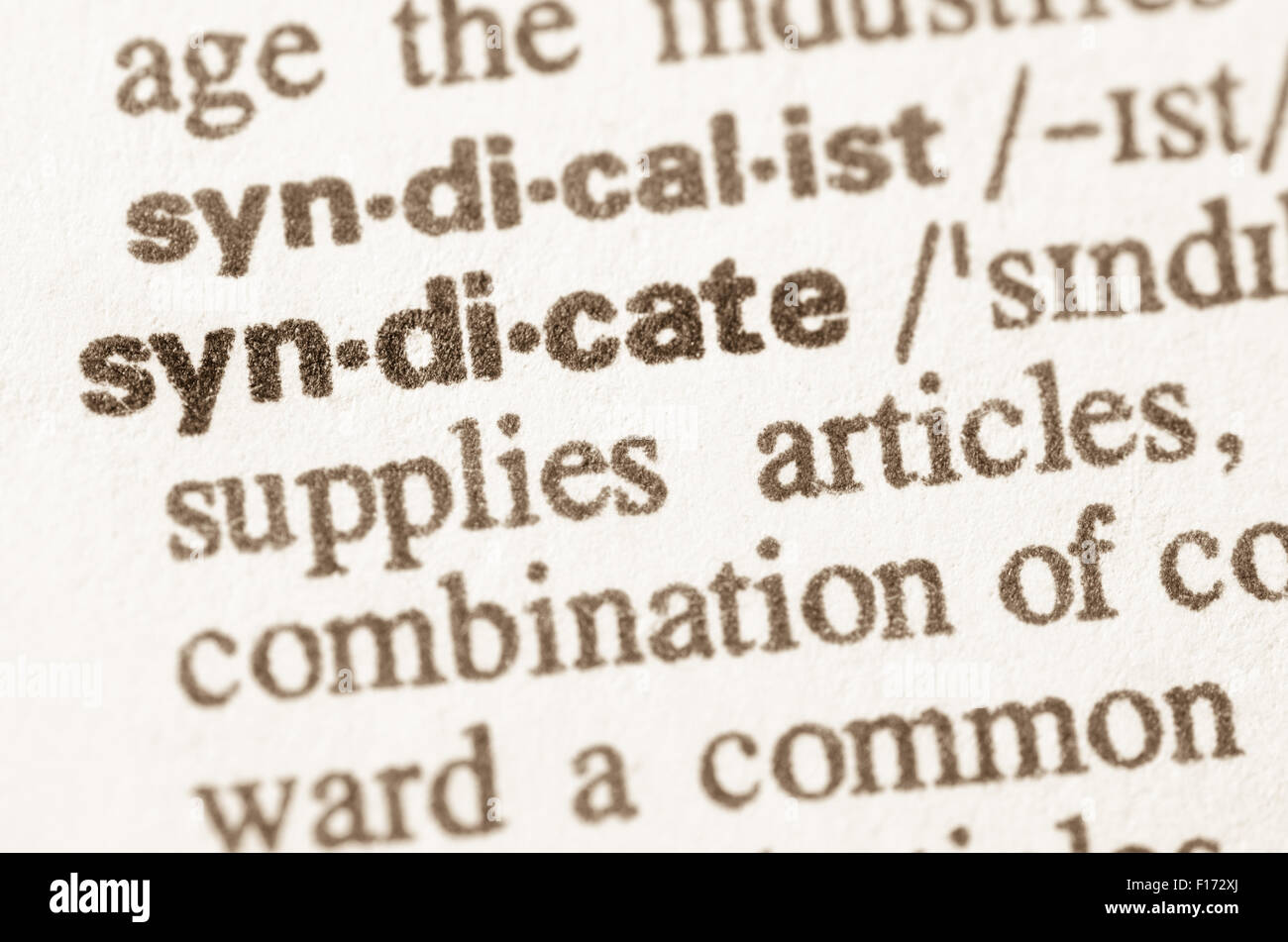 Syndicate hires stock photography and images Alamy