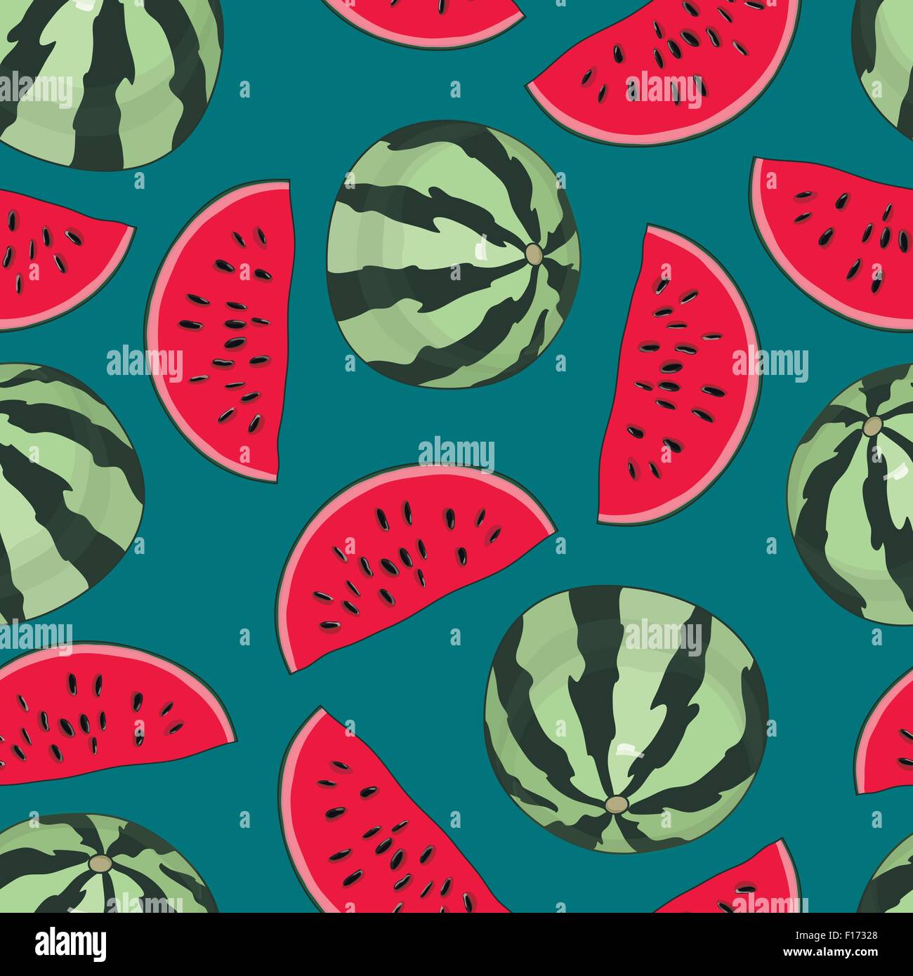 Seamless background with watermelon Stock Vector Image & Art - Alamy