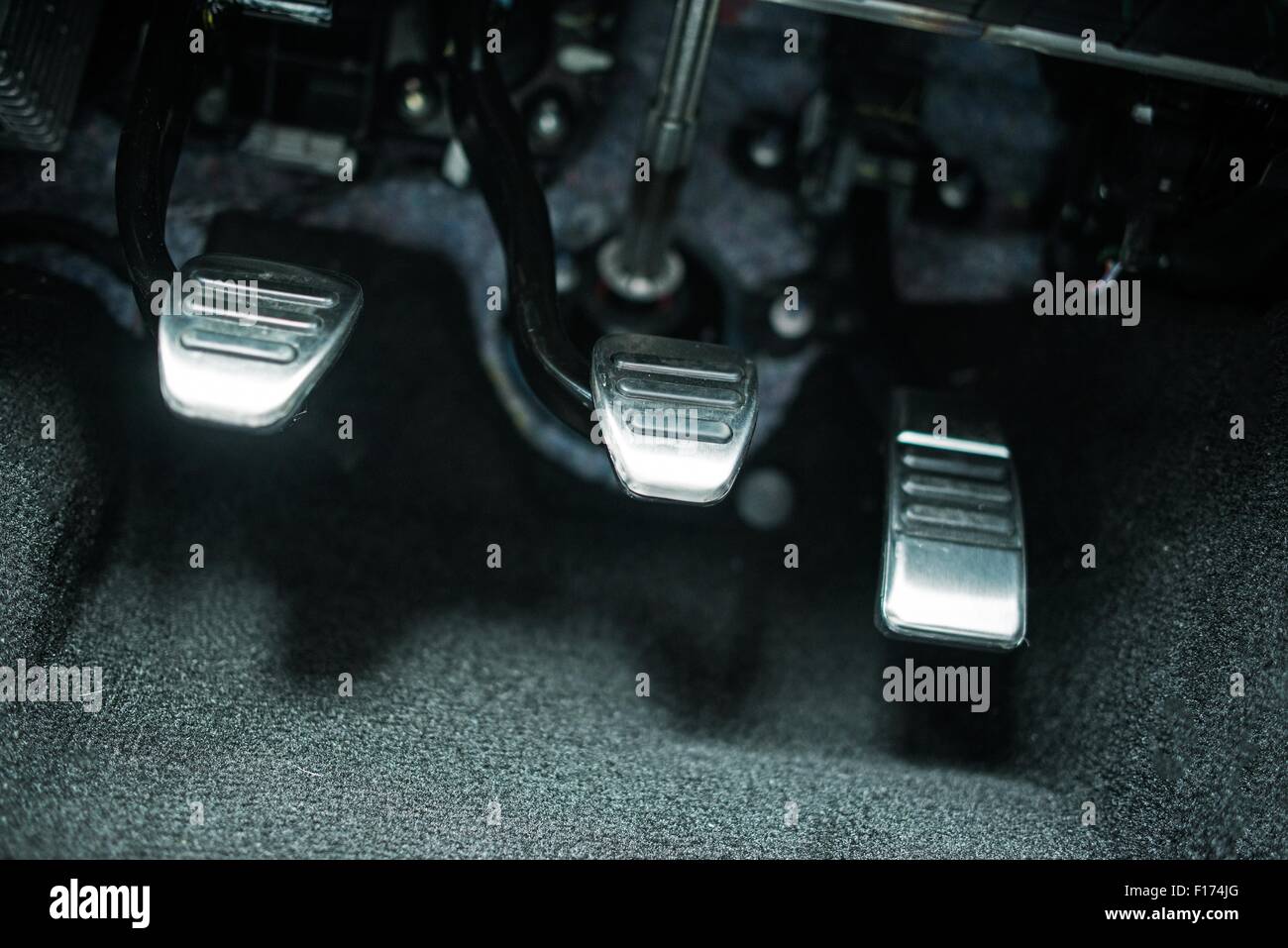 Clutch and brake pedals hi-res stock photography and images - Alamy
