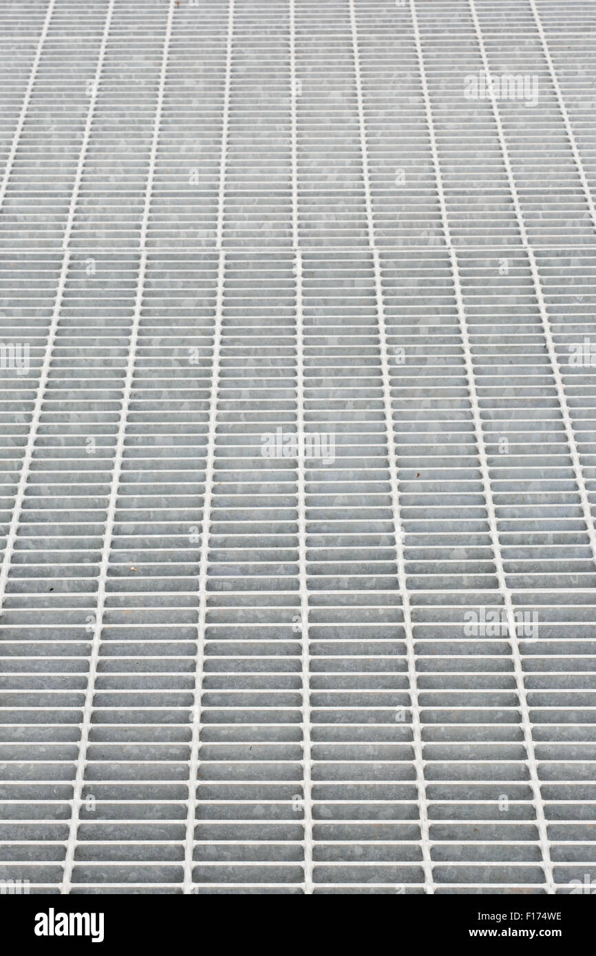 Steel grate surface. Stock Photo