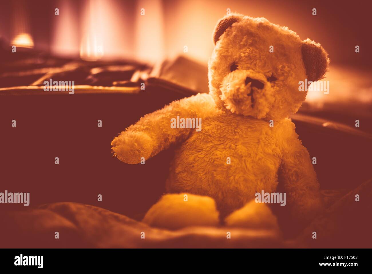 Child with teddy bear hi-res stock photography and images - Alamy
