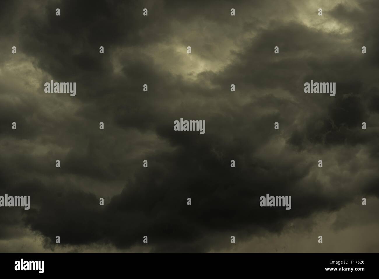 Stormy Summer Sky Tornadic Weather Nature Photo Background Stock Photo